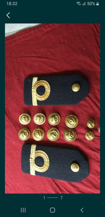 Botões militares marinha