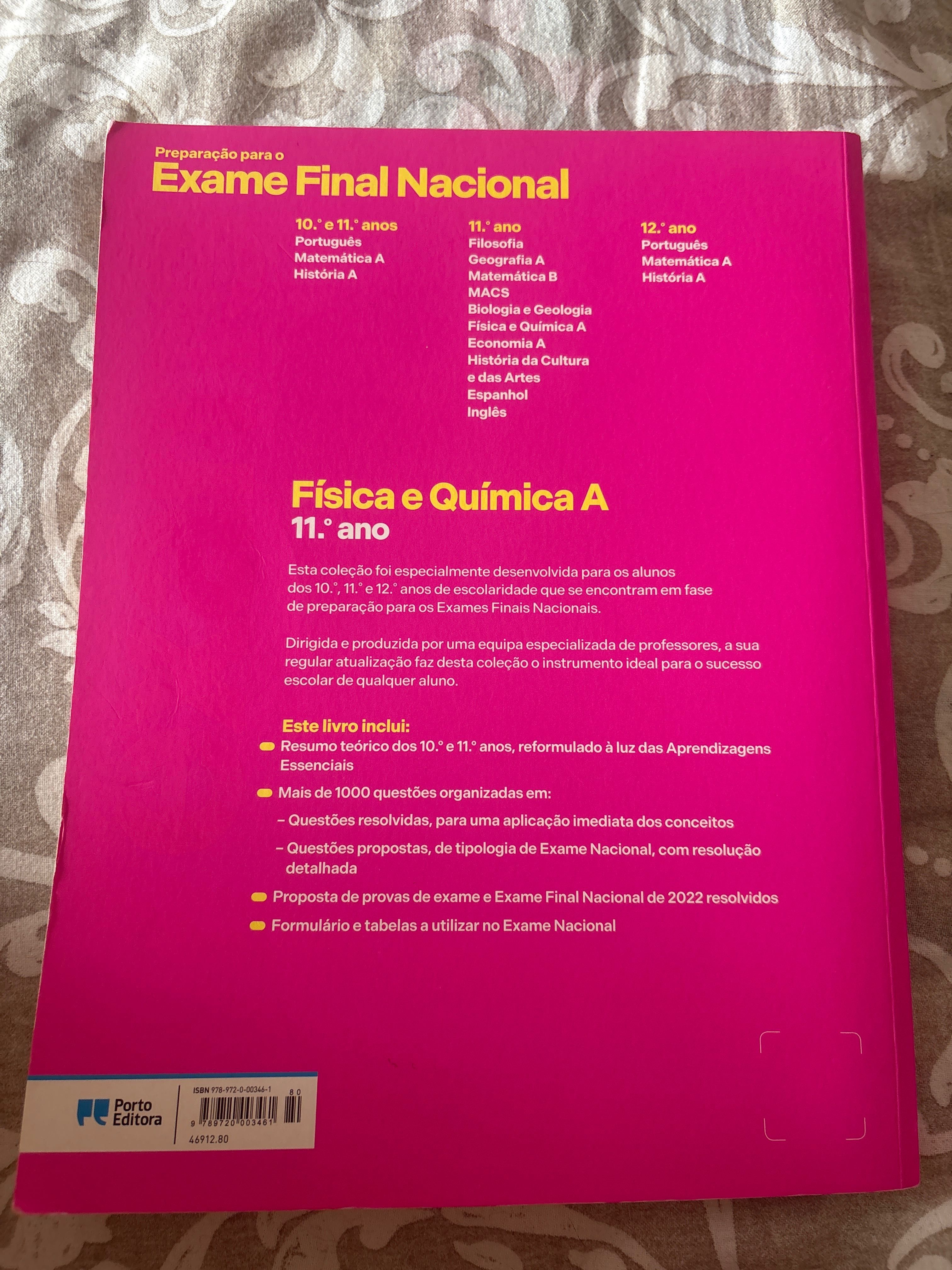 Manual de exame Física e Química 2023 11° ano