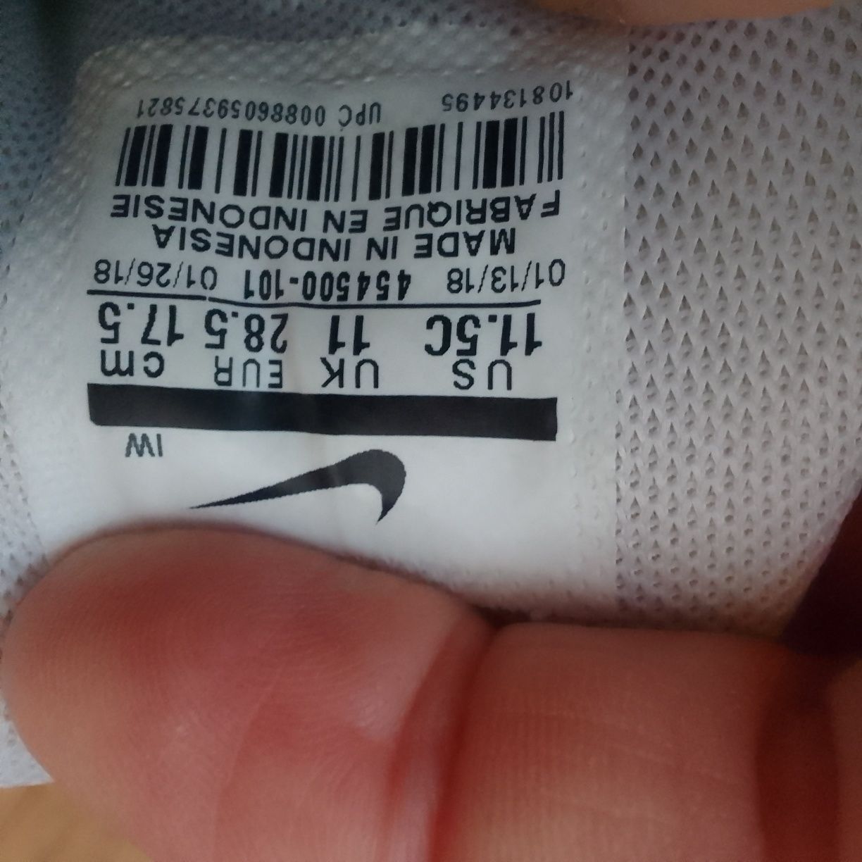 Кроссовки кожа Nike 19 см
