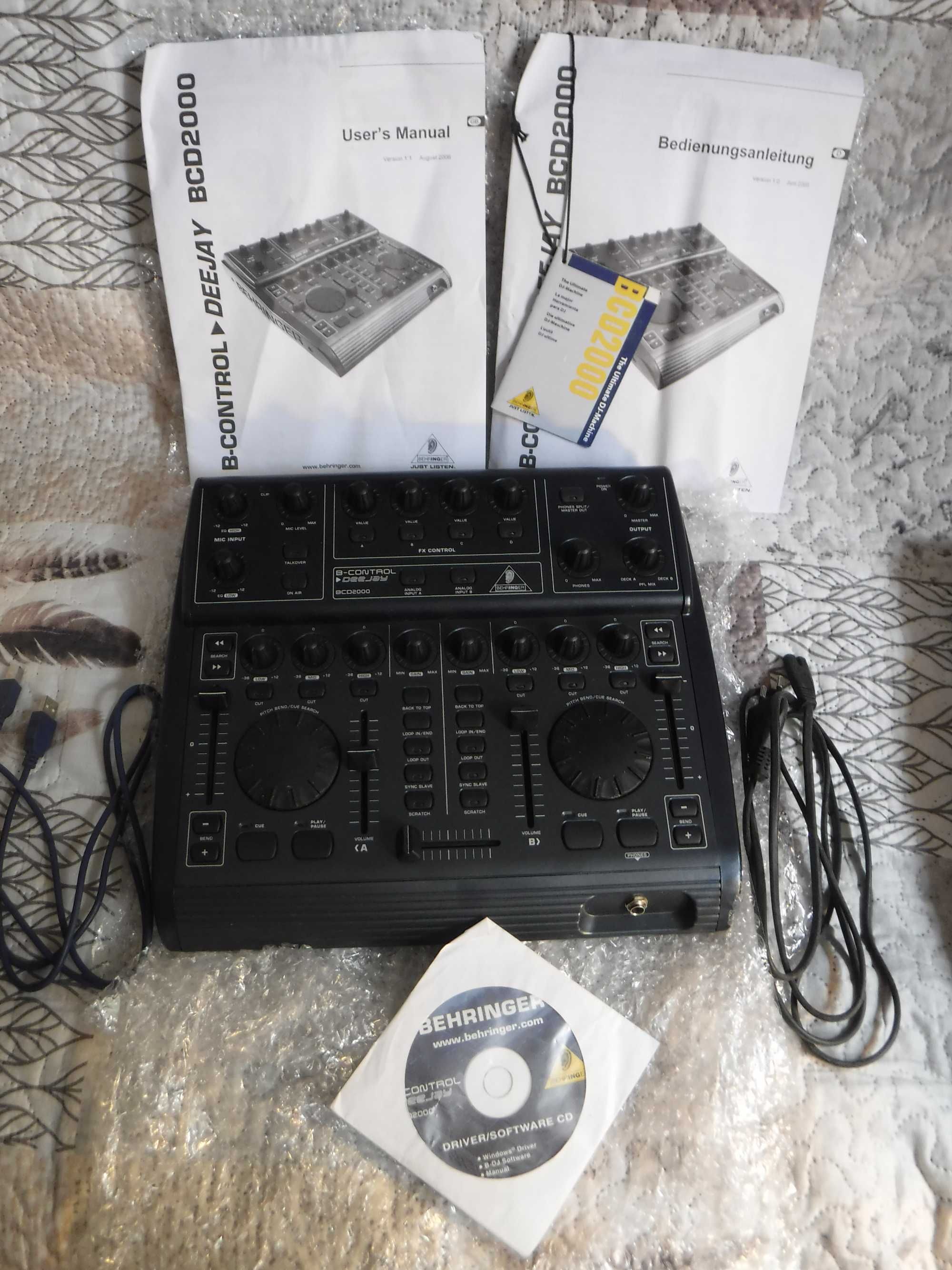Behringer BCD200 dj’ski kontroler usb midi z mikserem audio interfejs