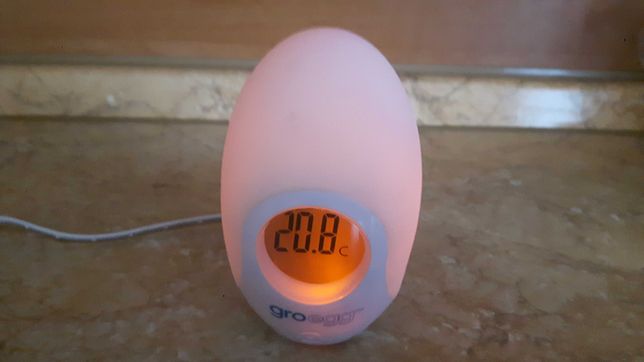 Gro Egg  termometr i lampka do pokoju dziecięcego