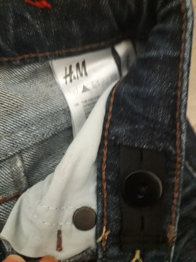 Spodnie jeans H&M roz 110 proste nogawki