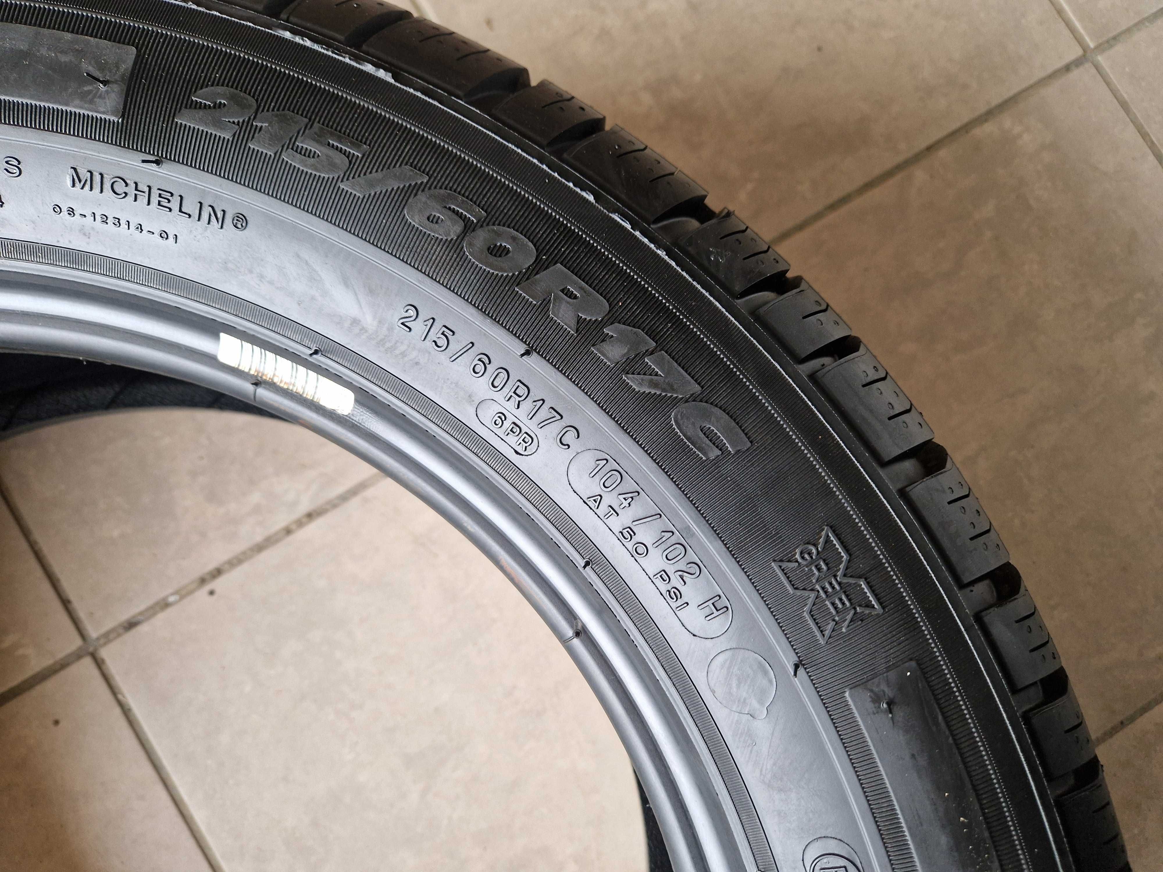 opony letnie 215/60/17C Michelin Agilis wzmacniane bus FV23% NOWE !