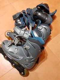 Patins em Linha  nr 42 + Protecções L