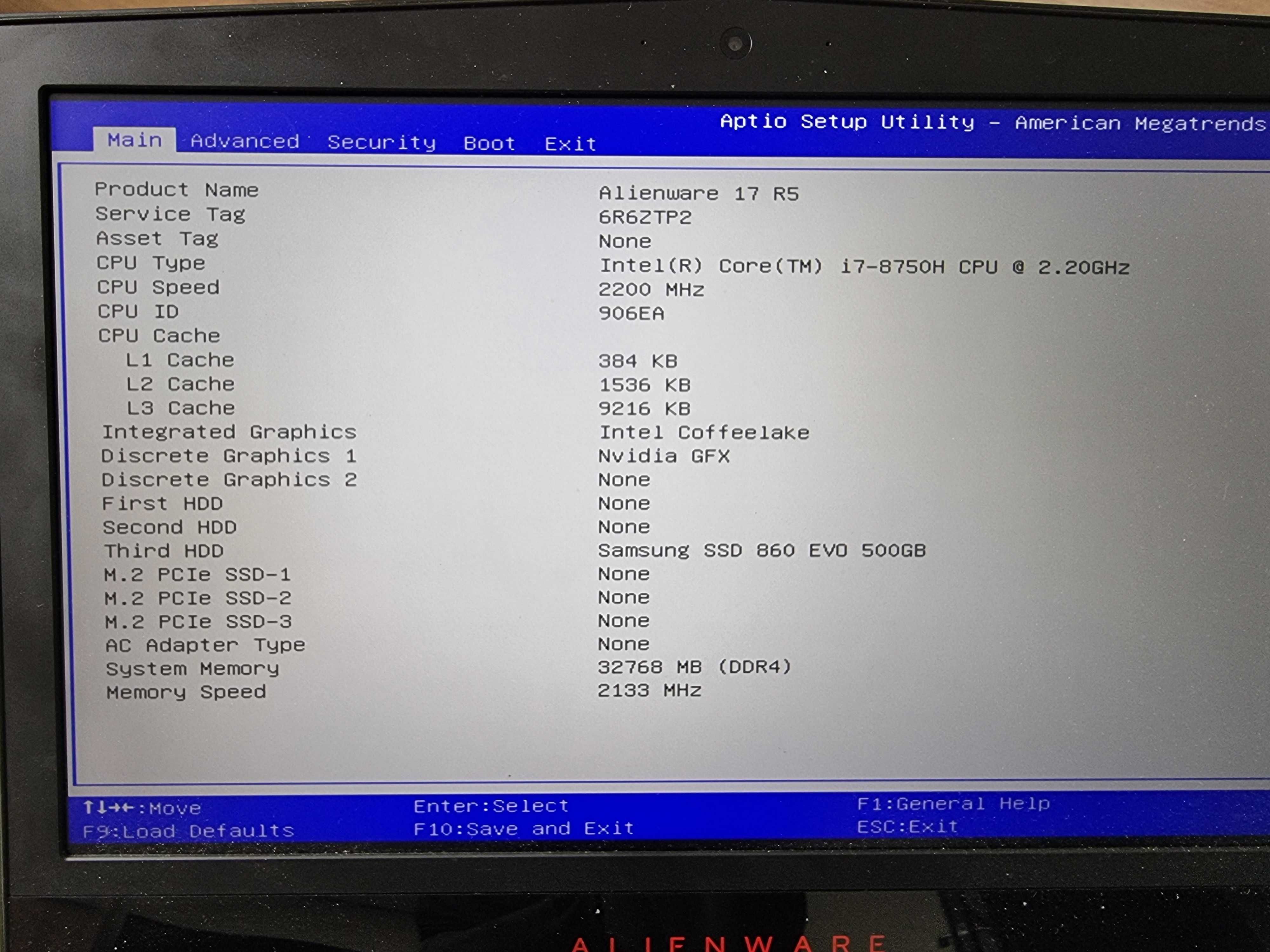 Ігровий ноутбук Dell Alienware 17 R5 (I7-8750H GTX1070 32DDR4)