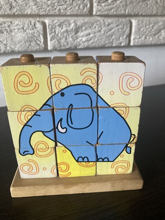 Іграшка деревʼяна, пірамідка, пазли