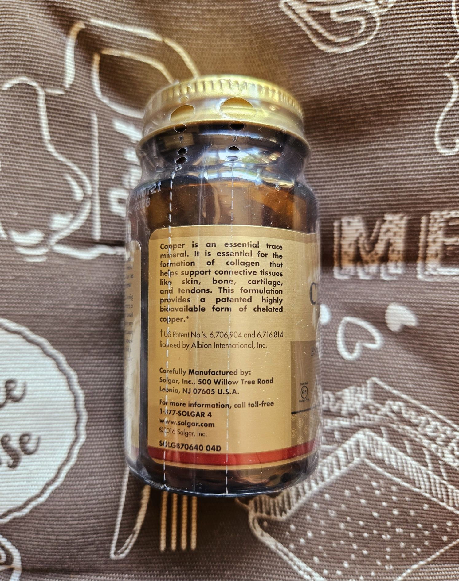Solgar мідь хелатна chelated copper хелатная медь 2,5 мг 100 шт солгар
