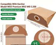 Мешок для пилесоса керхер MV2,WD2
WD2 
WD2 Home