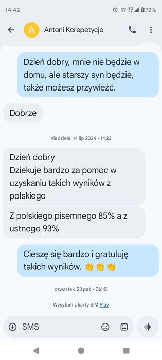 Język polski korepetycje stacjonarne i on-line