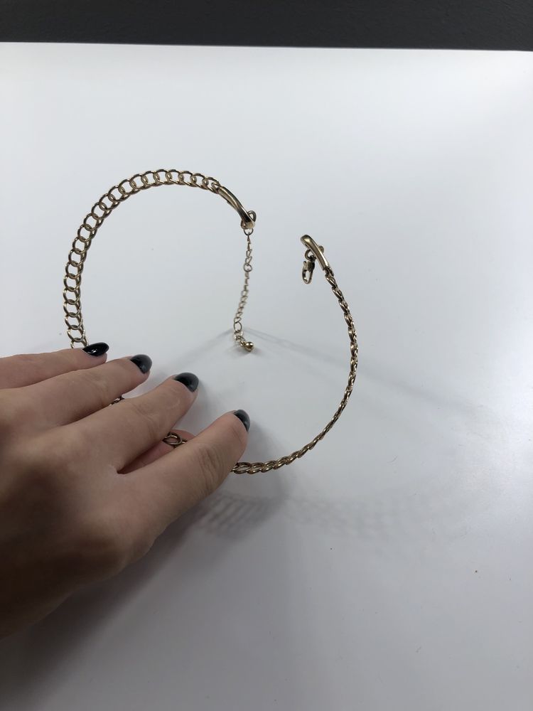 Złoty choker h&m