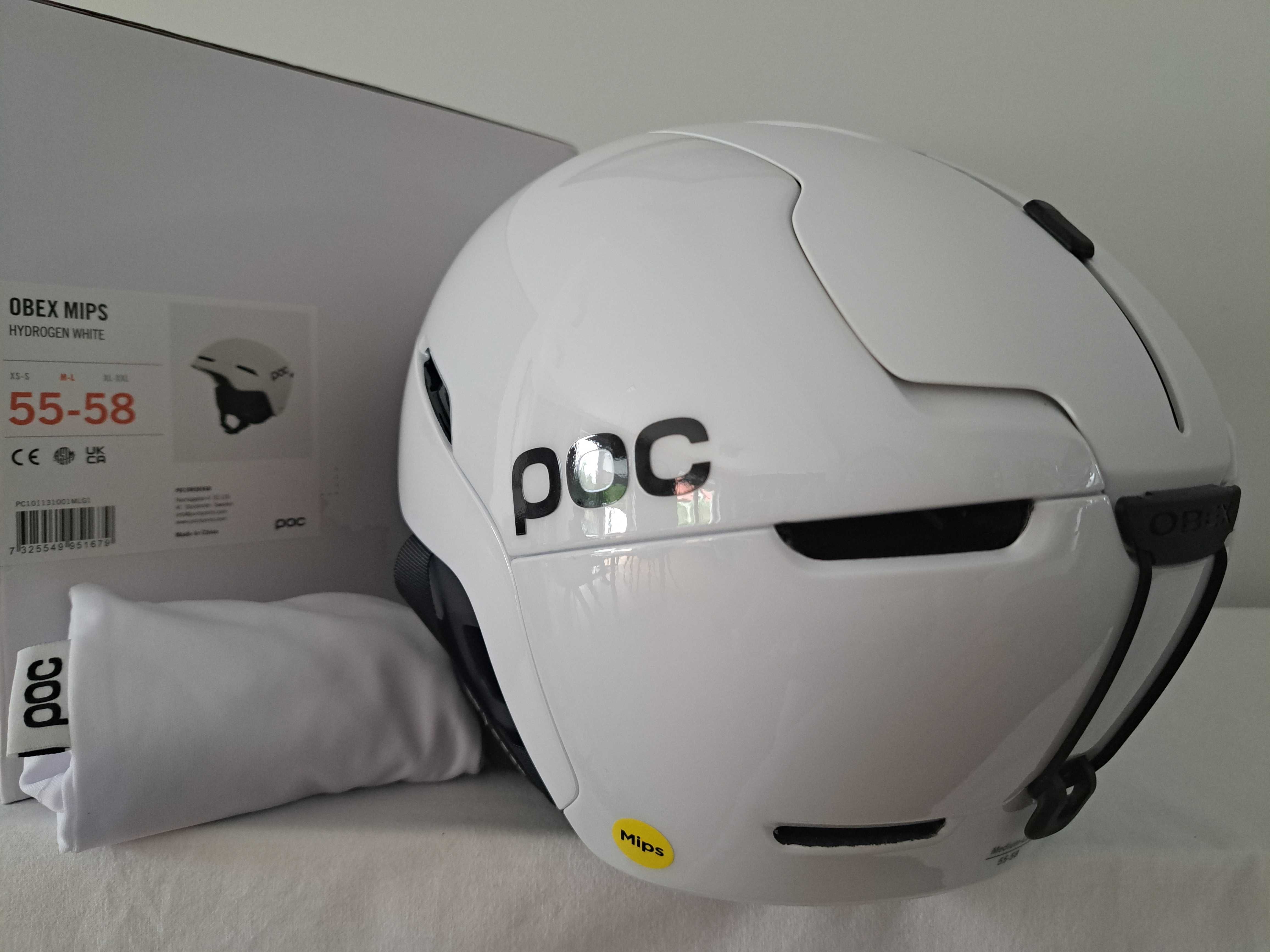 Kask narciarski POC Obex Mips Hydrogen White M/L 55-58cm