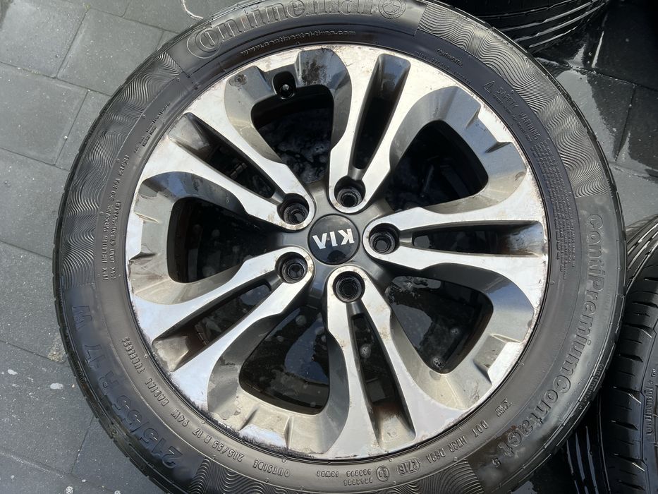 Koła alufelgi Kia 17" 5x114.3 + opony lato Hyundai oryginalne letnie