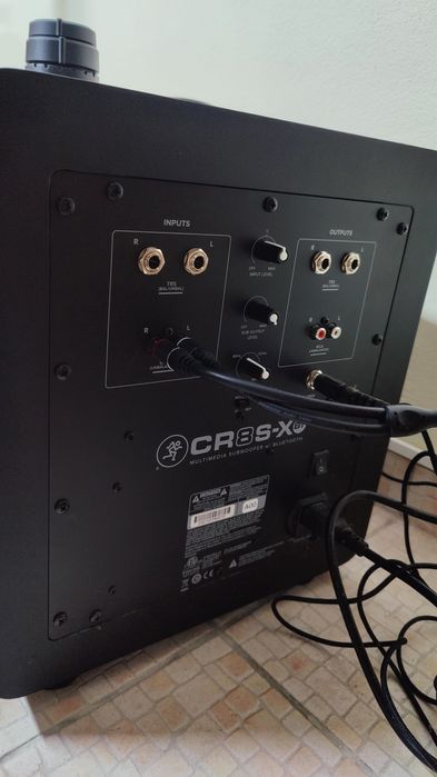 Colunas monitoras + subwoofer Mackie cr5-x e cr8s-x bluetooth