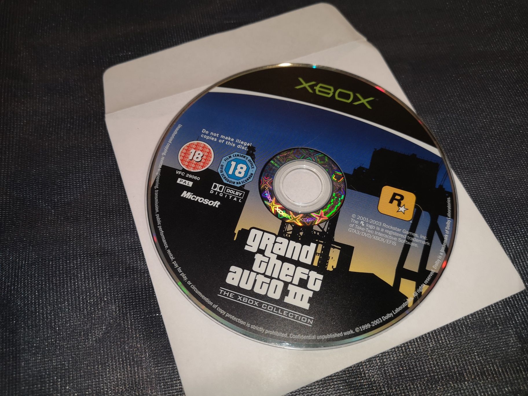 Konsola XBOX CLASSIC (stan bdb) + oryg pad + GTA III (sklep Ursus)