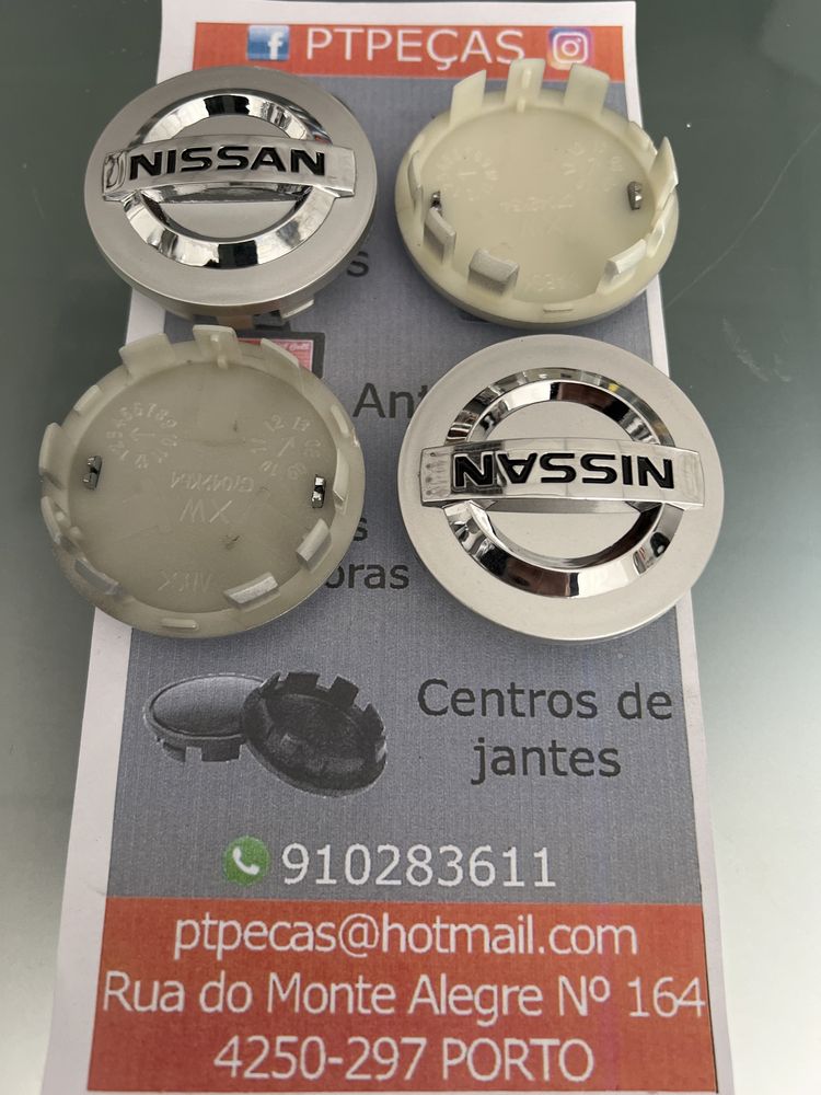 4 Centros jantes Nissan