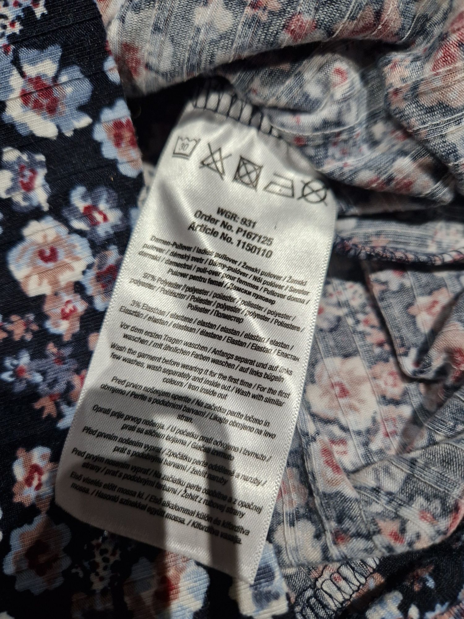 Granatowa sukienka oversize w kwiaty Janina XL