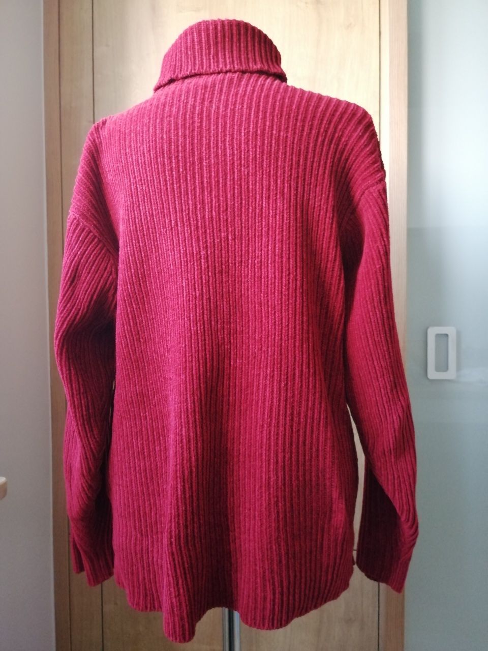 Sweter golf bordowy oversize L/40/12