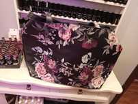Mohito torebka w kwiaty czarna piękna shopper