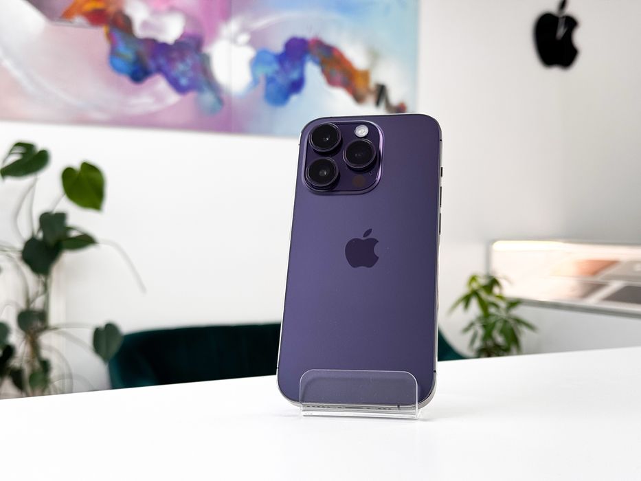 iPhone 14 Pro 256 GB Fioletowy Super Stan 100% baterii Sklep Gwarancja