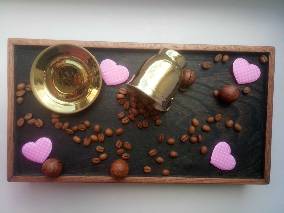 Ручна робота столик піднос для сніданків, натуральне дерево