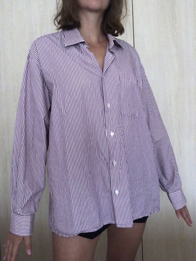 Camisa riscas violeta