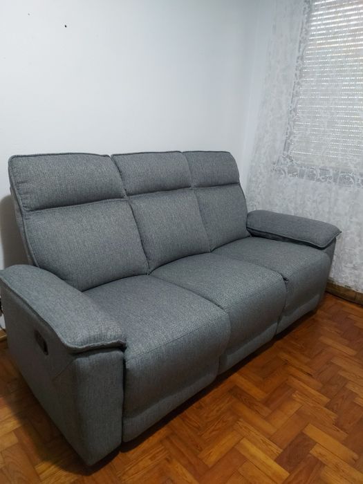 Sofá Reclinável 3 Lugares