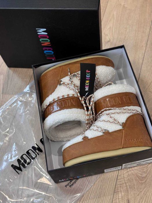 MOON BOOT ICON FAUX нубуку-тедді / Мунбутси Снігоходи Снегоходы Дутики