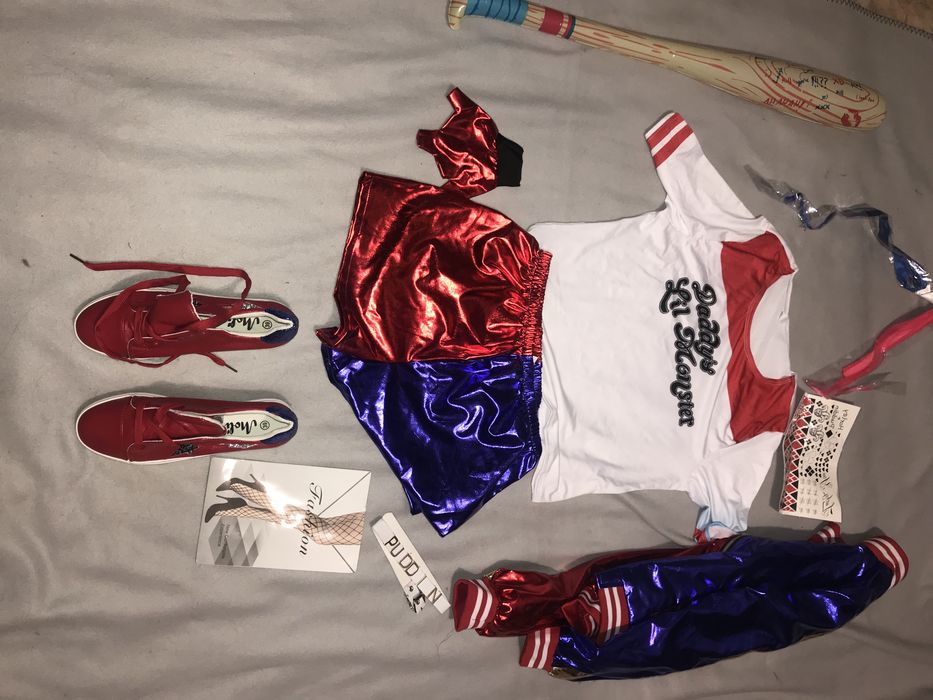 Жіночий карнавальний костюм 10в1 Харлі Квін зріст 165-170 см