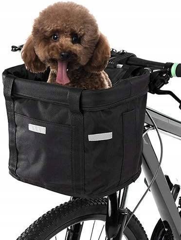 Kosz rowerowy click przód koszyk materiałowy przewożenie psa