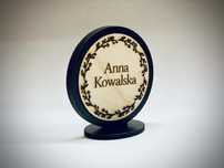 Elegancka winietka winietki stojace drewniane