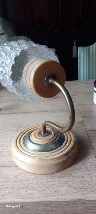 Drewniany kinkiet z prlu