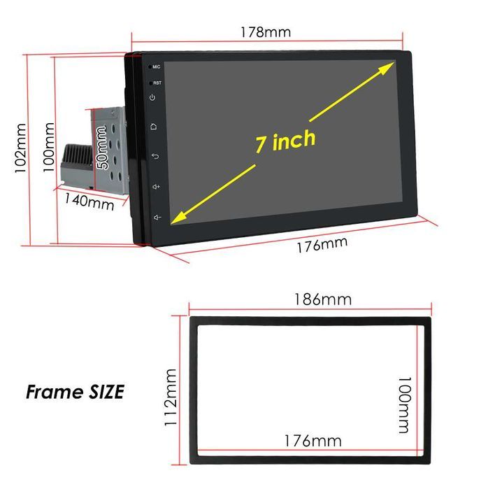 Radio 1 na 2DIN android 11 gps wifi bluetooth PROM