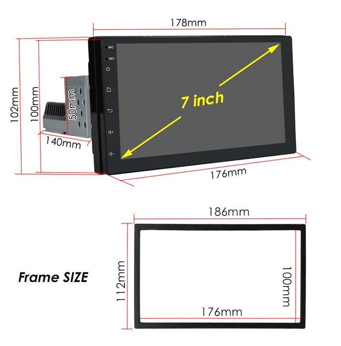 Radio 1 na 2DIN android 11 gps wifi bluetooth