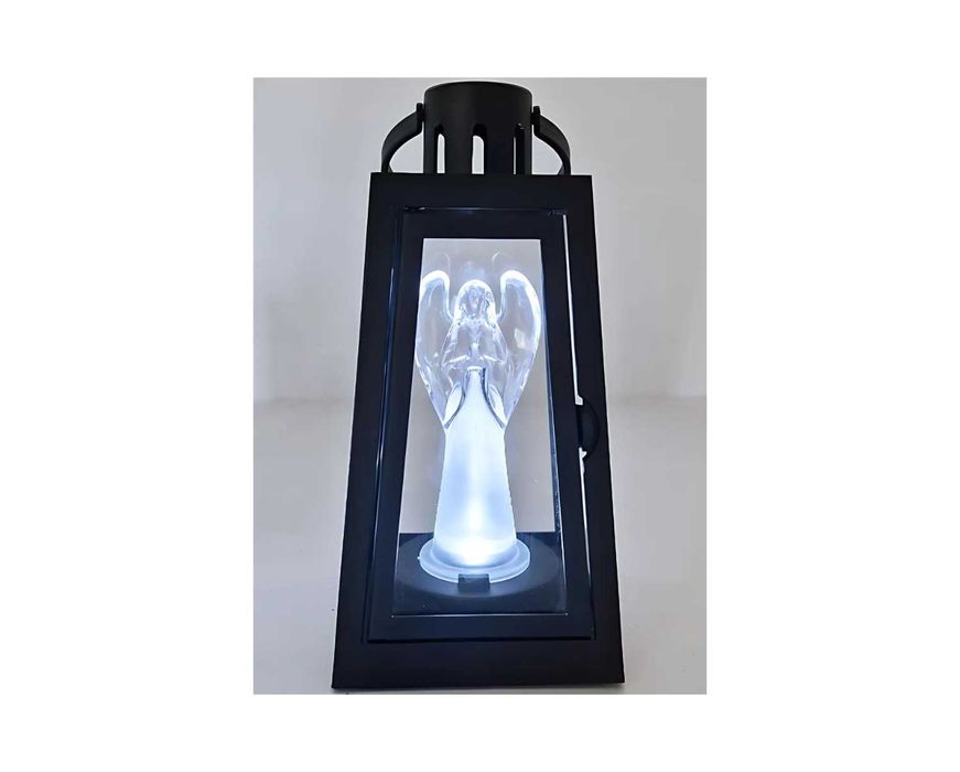 ZESTAW 2x Znicz Led Latarenka Na Cmentarz 20 cm Aniołek Lampion HIT