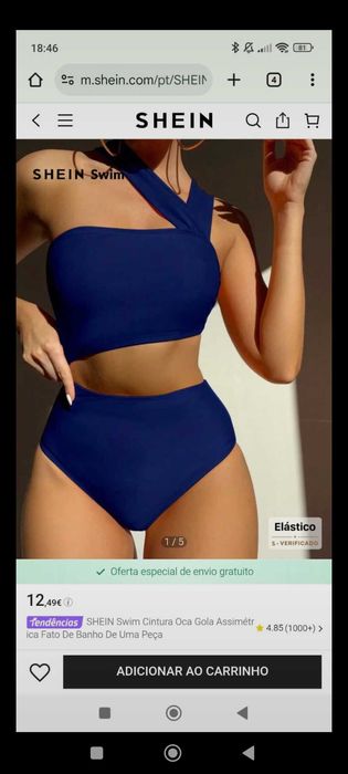 Fato de banho tipo biquini NOVO