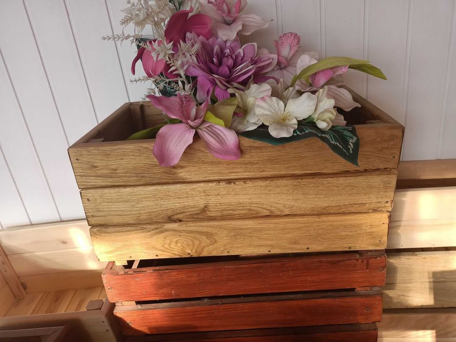 Donice na kwiaty drewniany różne wymiary