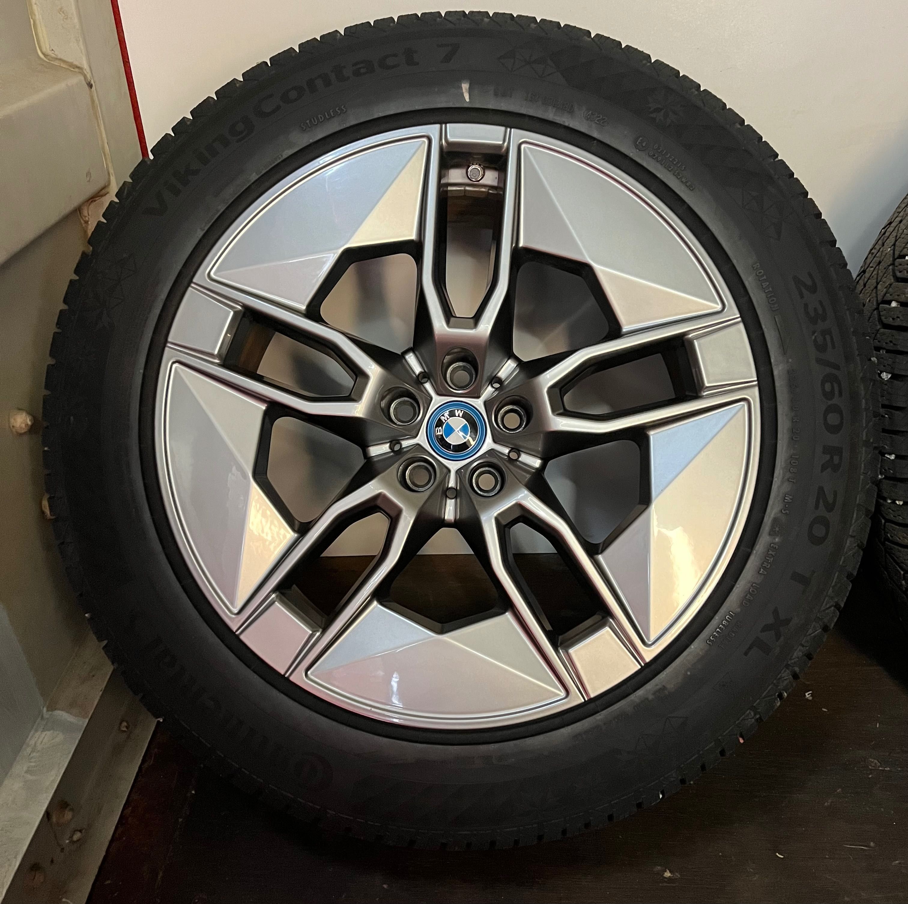 Koła 20 BMW IX I20 oryginalne, opony zimowe 235/60 R20