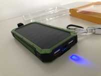 nowy POWERbank 20000 mAh latarka - solarny