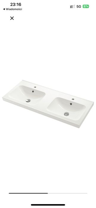 Orrsjon umywalka Ikea 120x49 syfon w cenie