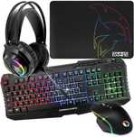 Empire Gaming Klawiatura Mysz Sluchawki Podkładka Do Myszy 4in1