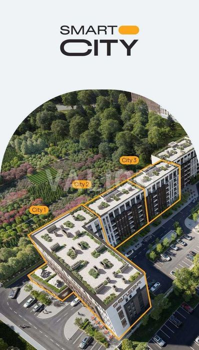 БЕЗ % 1 к квартира ЖК Smart City газове опалення м Теремки Новосілки Q