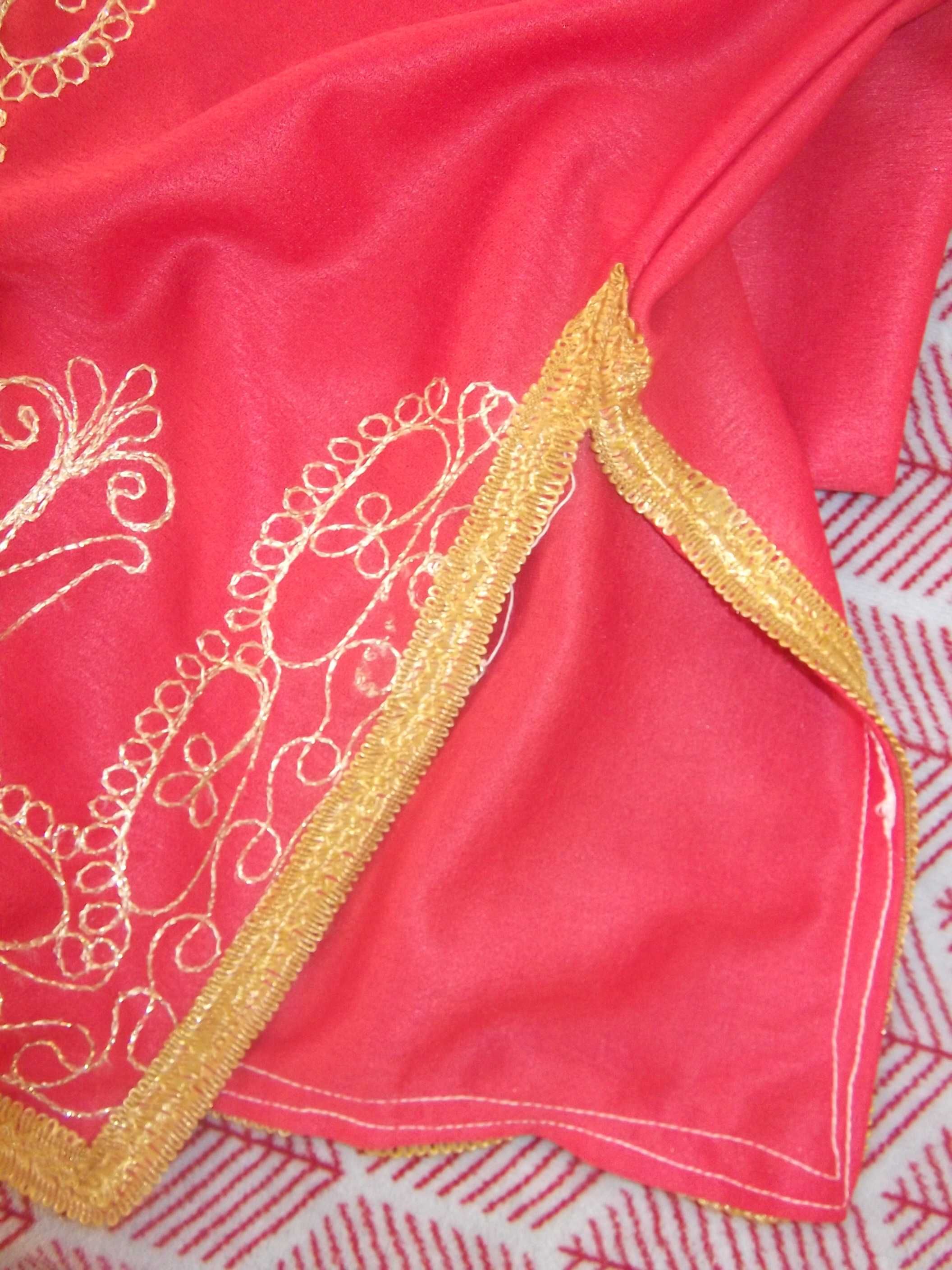 Túnica marroquina vermelha / Red moroccan tunic – Size L / XL