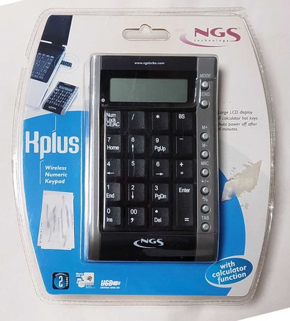 Teclado NGS Keypad Numérico Wireless com calculadora
