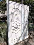 Porta de exterior em alumínio branco