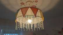 Lampa Boho krysztalki