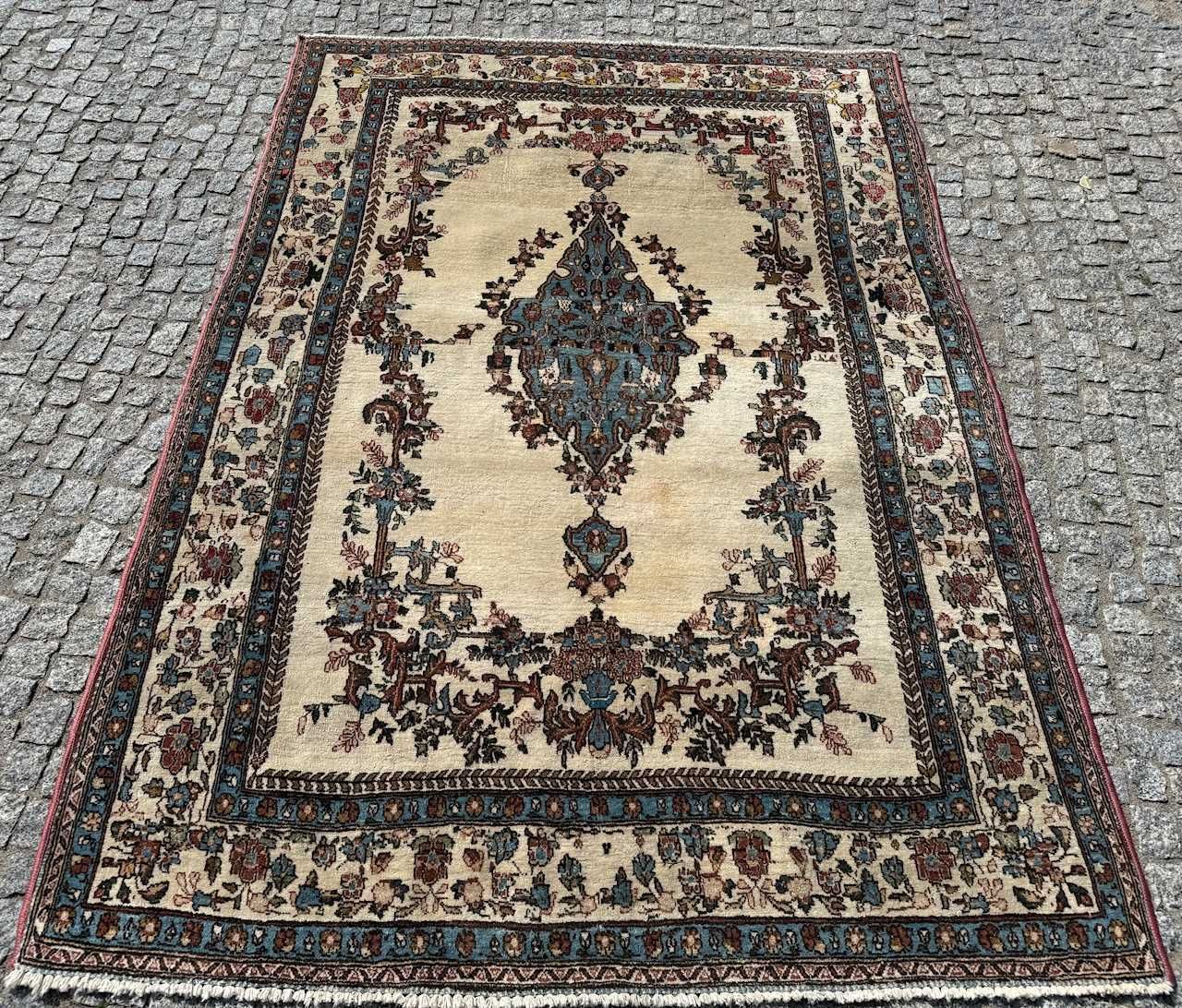 Dywan r.tkany wełniany kaszmirowy perski Iran Teheran 215x150 gal8 tys