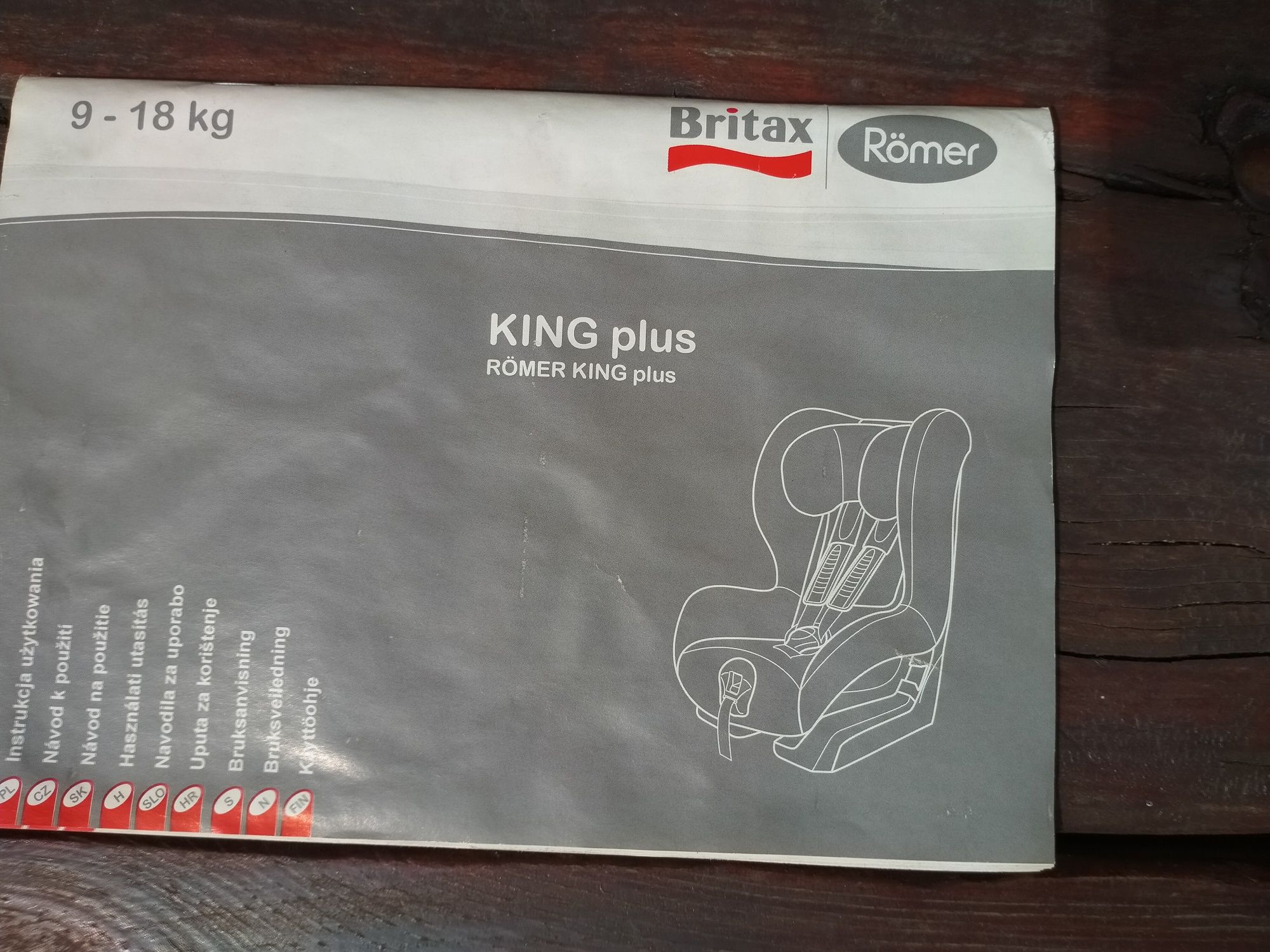 Fotelik samochodowy Romer King Plus 9-18 kg