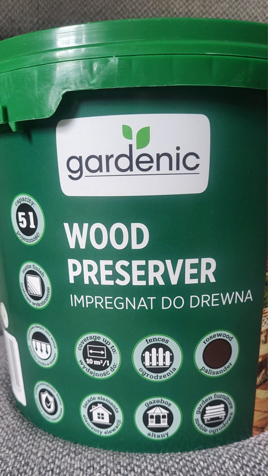 Impregnat do drewna 5L Kolor Palisander