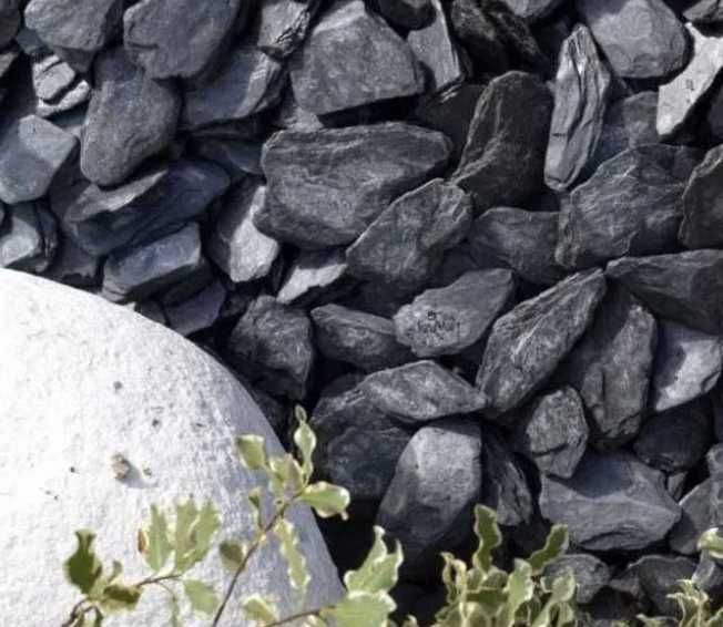 KORA KAMIENNA CZARNA Grys Antracytowy do Ogrodu Opaska Rabata Żwir