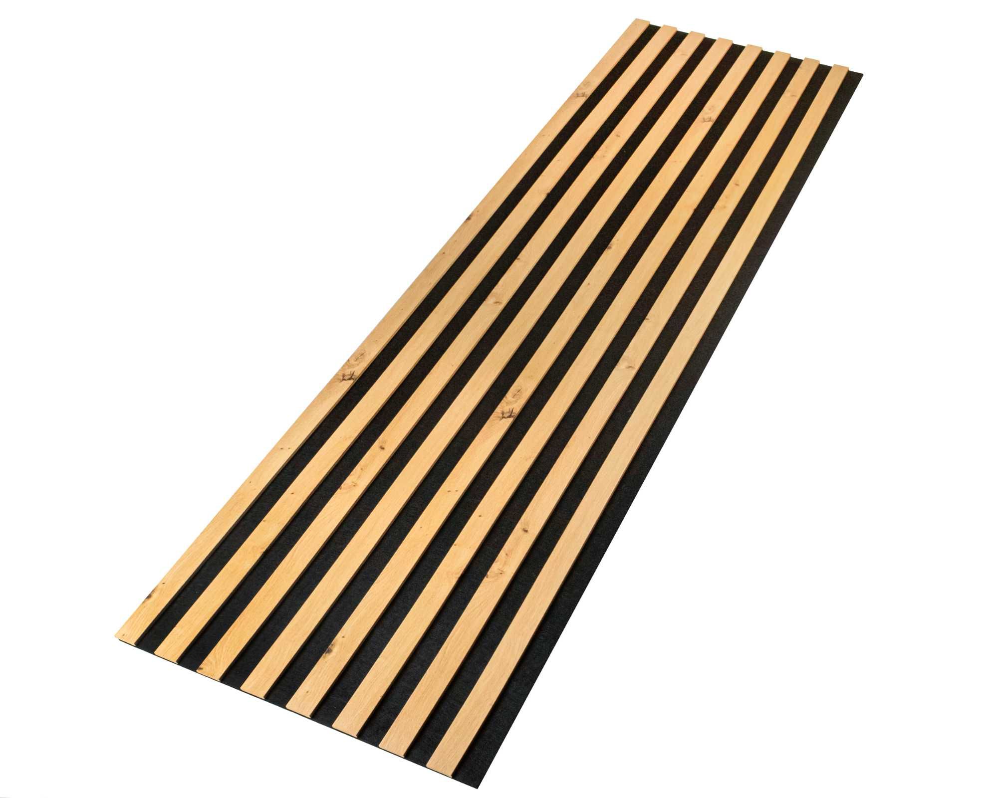 Lamele ścienne na czarnym filcu 260cm x 54 cm Dąb Sonoma i inne